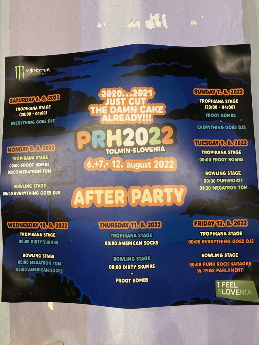 PRH afterparty plakat