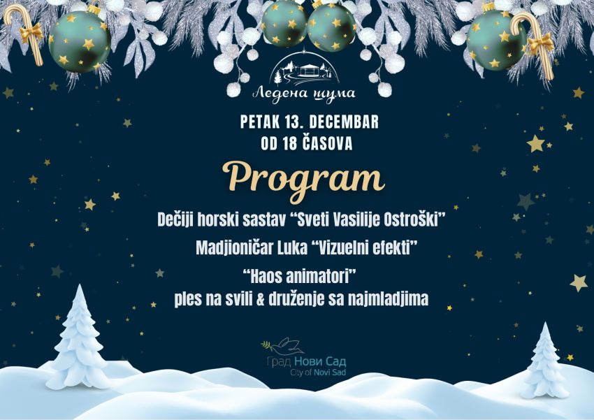 ledena šuma novi sad otvaranje 2024-2025