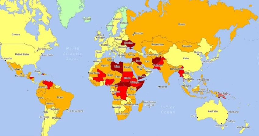 najopasnije zemlje na svetu 2024 godina putovanje