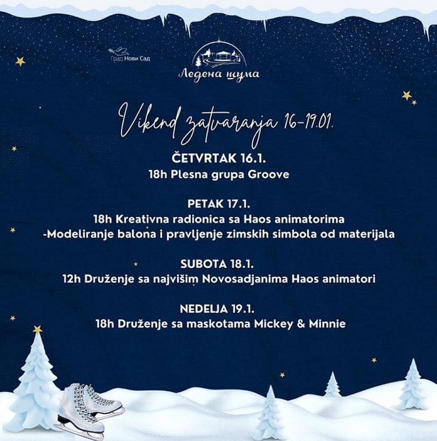 ledena šuma zatvaranje program