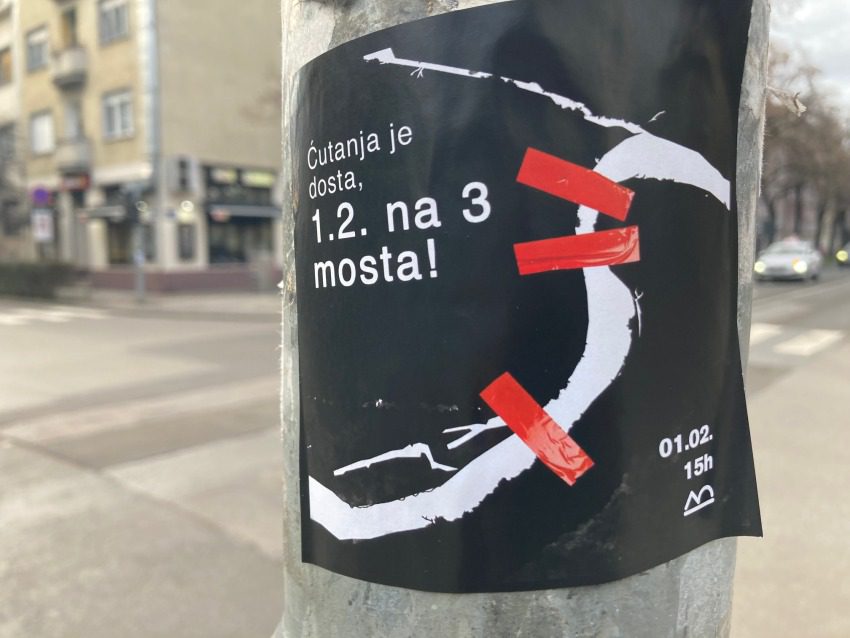 blokada novosadskih mostova poziv poznatih ličnosti 1. februar novi sad