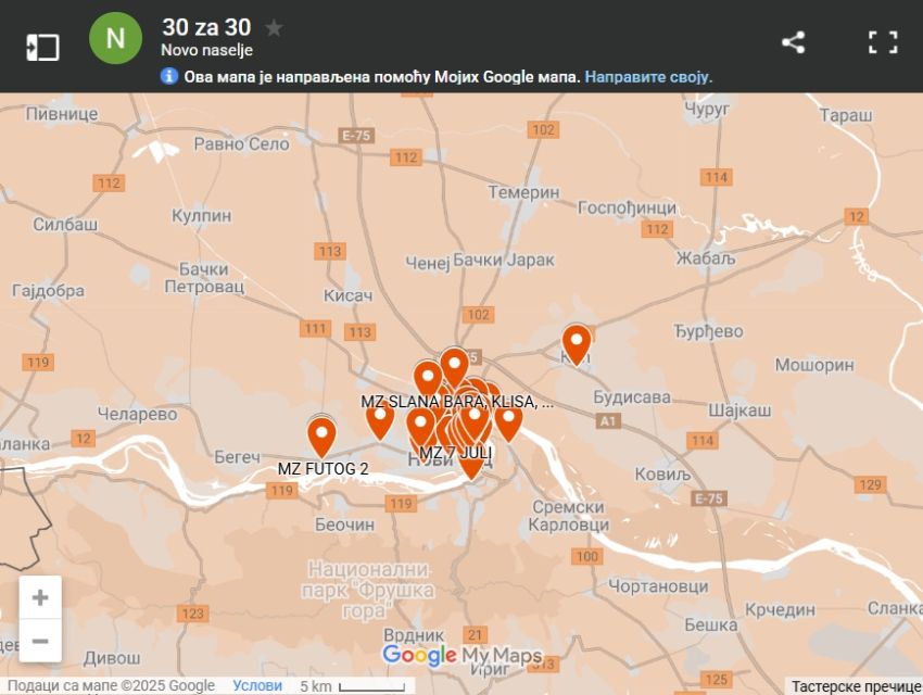 30 za 30 mapa