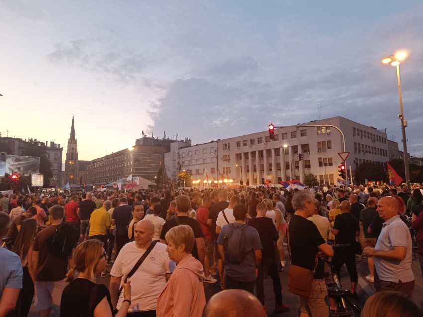 blokada raskrsnice banovina protest novi sad