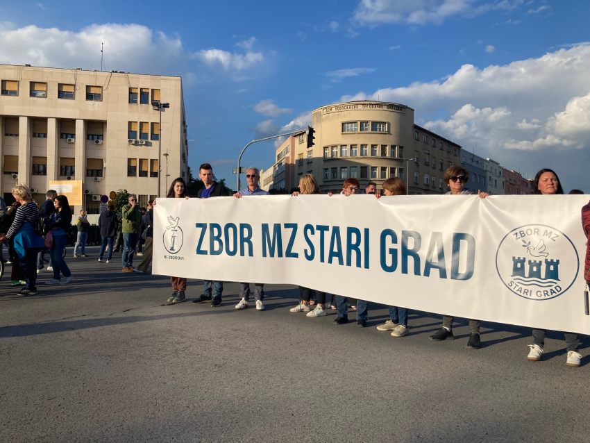 blokade raskrsnica zborovi građana novi sad