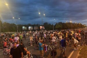 blokada novi sad biciklisti