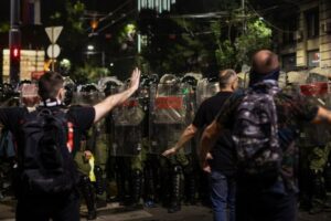policija beograd protest