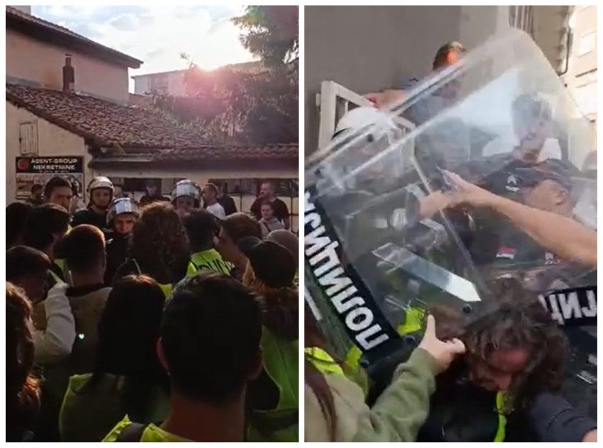 Policija intervenisala na blokadi suda u Novom Pazaru, studenti pozvali građane da im se pridruže (VIDEO)