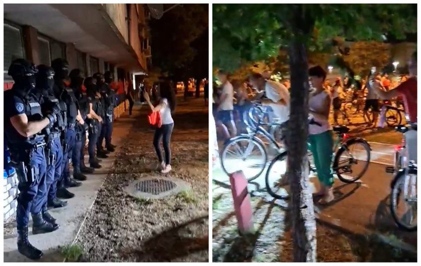 trobojke na limanu kordon polocije čuvari zida novi sad