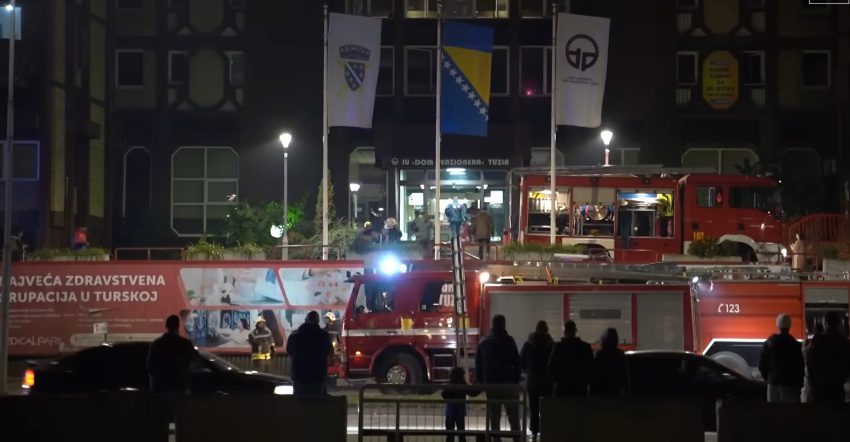 Veliki požar u Domu penzionera u Tuzli odneo najmanje 10 života
