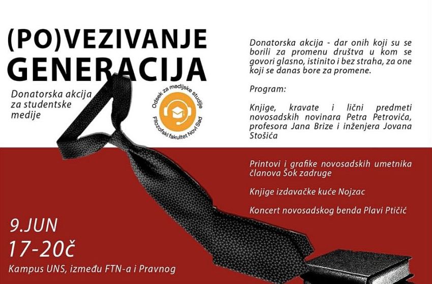 donatorska akcija za studente u kampusu